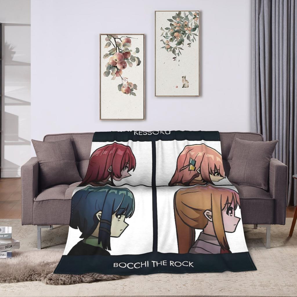 BOCCHI THE ROCK Blanket Travel Office Flannel Bedding Throws For Living Room Warm Soft Custom DIY Quality Bedspread