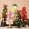DIY Christmas Tree Kit with Light String Festive Desktop Decoration Warm Christmas Atmosphere Light New Year Gift Christmas Decor