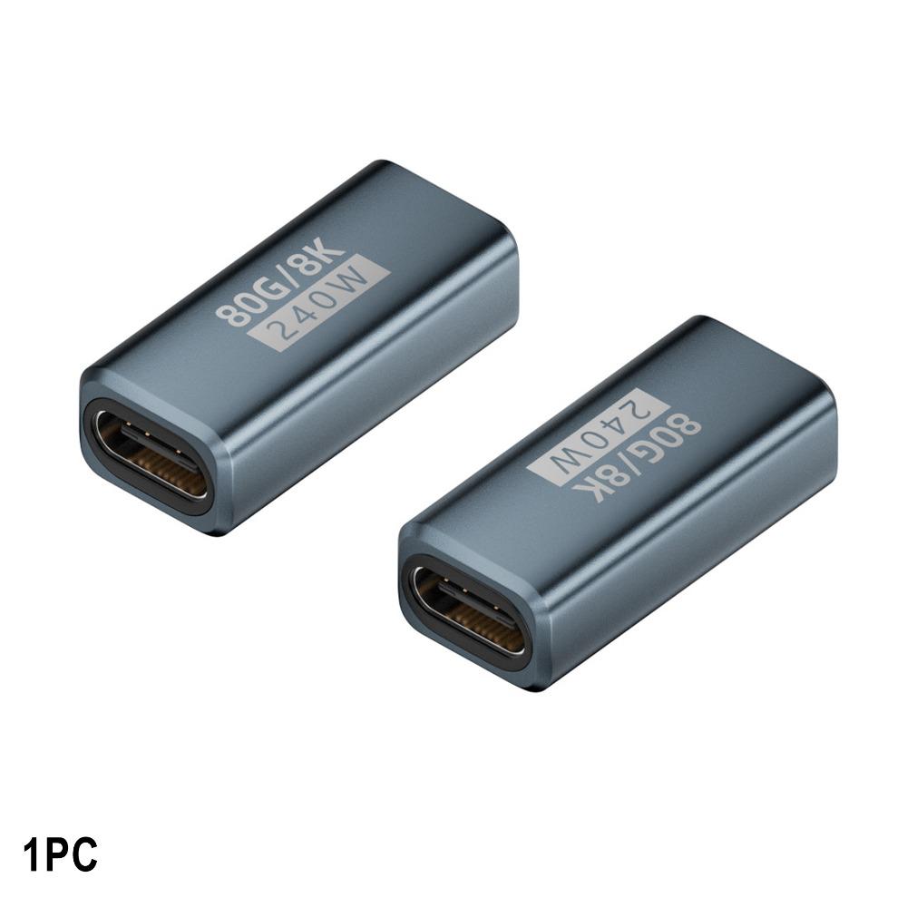 240 Вт Type-C Конвертер 80 Гбит/с 8K 60 Гц USB4 Адаптер Передача Данных Штекер на Розетку USB-C Удлинительный Разъем Мобильный Телефон