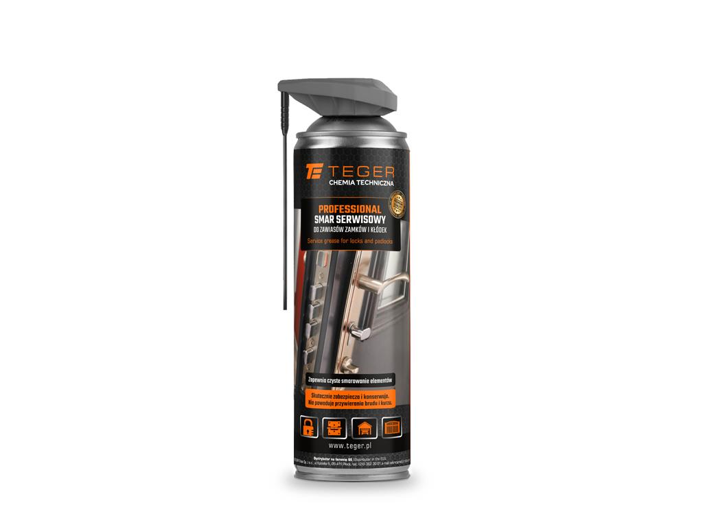 PROFESSIONAL service grease for lock hinges and padlocks with EVO applicator, 500ml, Teger