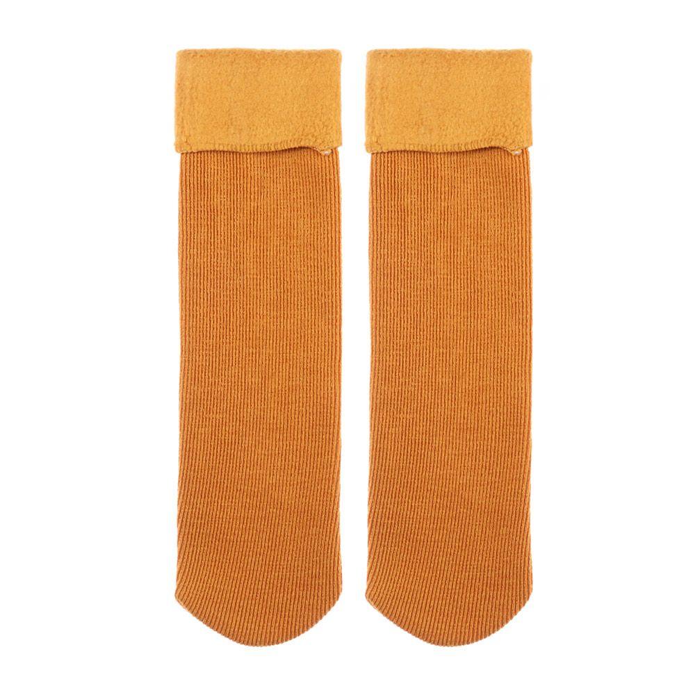 Autumn Winter Snow Boots Thicken Velvet Floor Socks Wool Cashmere Snow Socks Sleeping Warm Hosiery