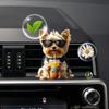 Vent Air Fresheners For Vehicles 2D Flat Acrylic Diffuser Decorative Dog Perfume Diffuser For Daily Commute Road Trip Night