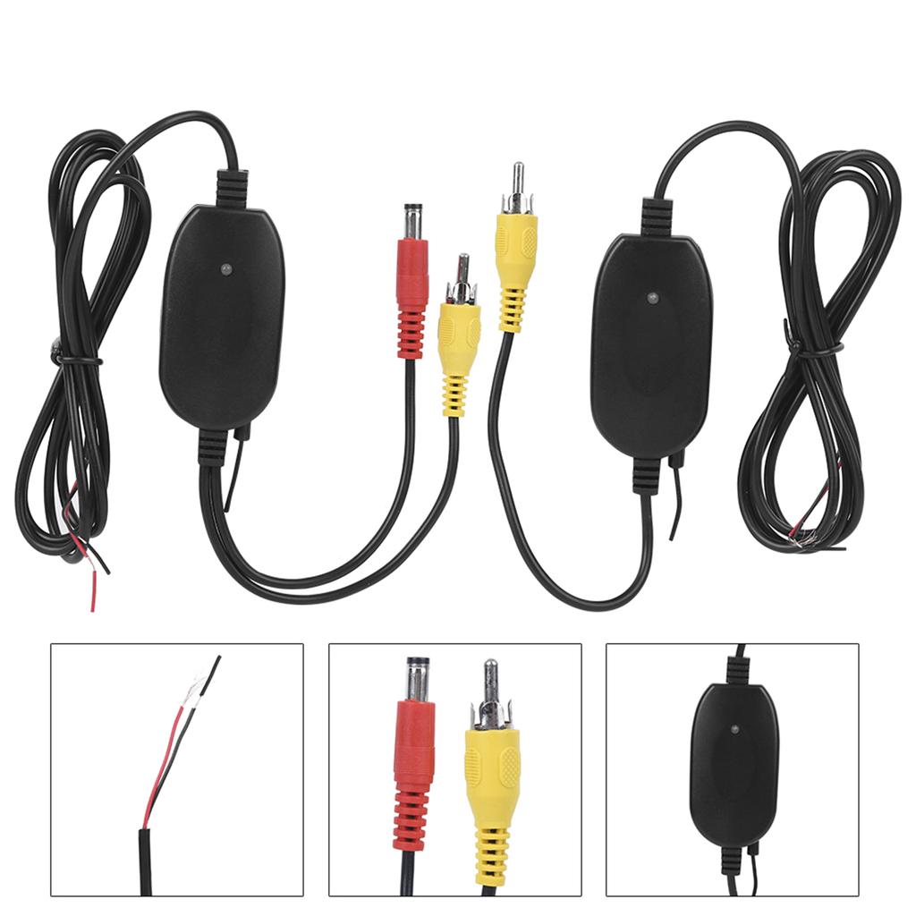 Беспроводной 2,4G RCA видеопередатчик, приемник, комплект принадлежностей для резервной камеры заднего вида автомобиля