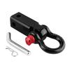 Tow Bar Hitch Receiver Towbar 4WD Off Road Recovery 5 Ton Kit Bow Shackle Red AU