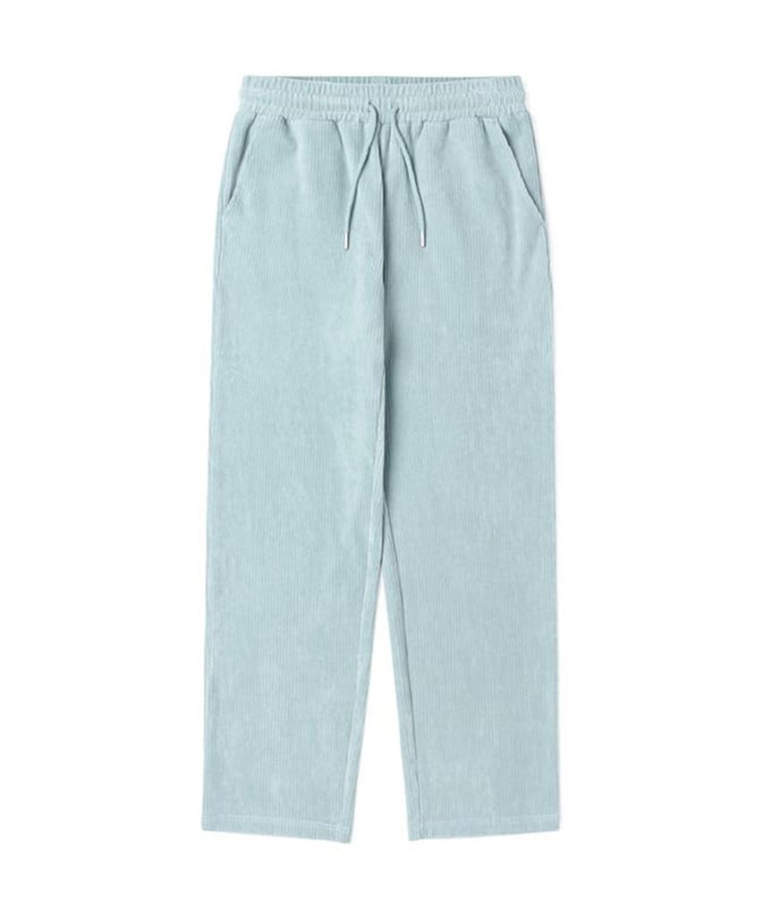 ADHOC Women'S Jersey Corduroy Full Elastic Semi-Wide Pants (Mint) (Ha2Lp70-61)