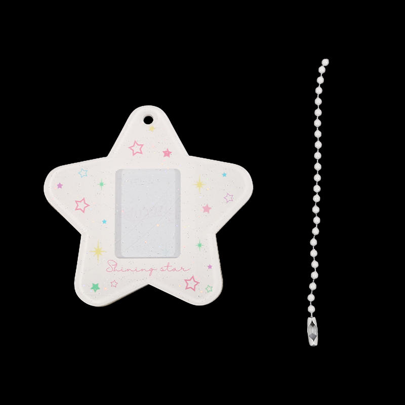 Модный жесткий держатель для карт, простая пятиконечная звезда, студенческий однодюймовый удостоверение личности, декоративный брелок с подвеской