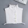 Ladies Ruffles Stand Fake Collar For Women False Shirt Blouse Detachable Collar Neckwear Female Neck Collar Fuax Cols