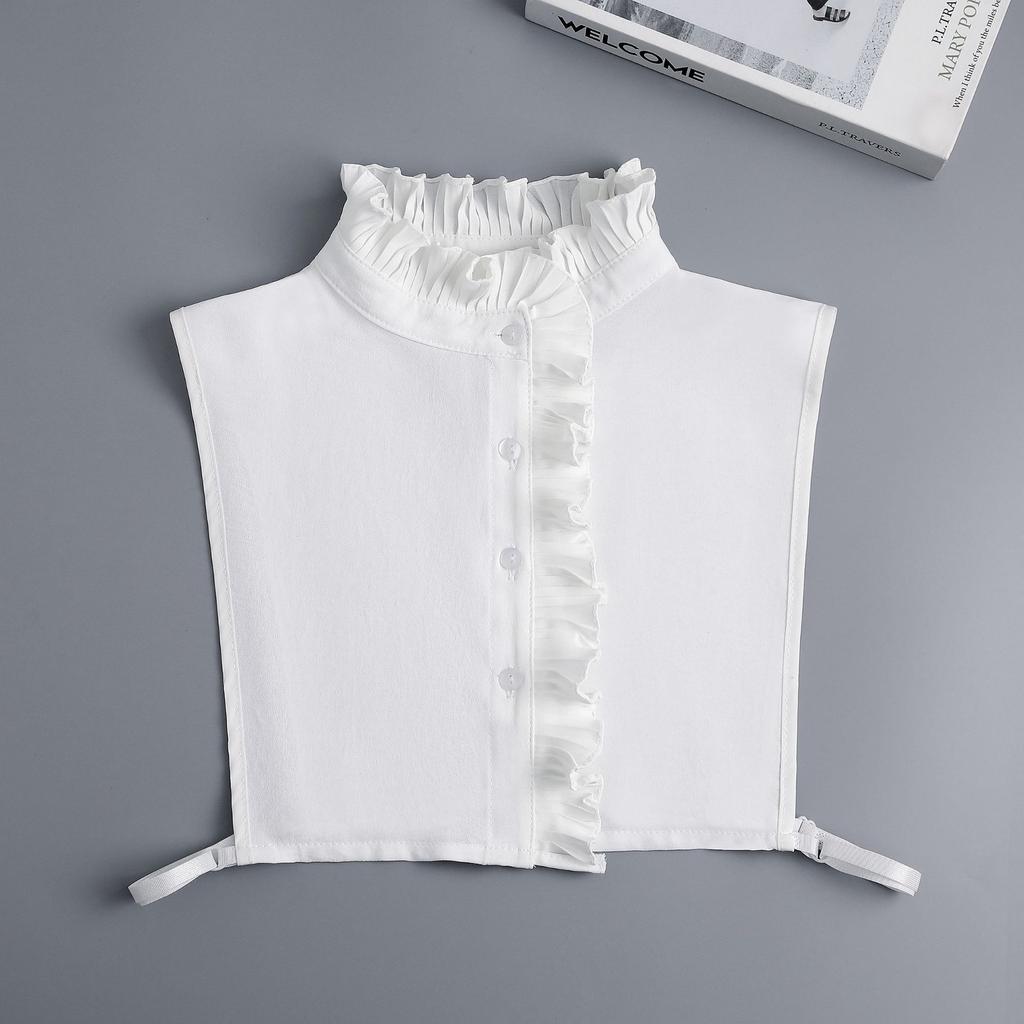Женские оборки с воротником-стойкой, имитация воротника для женщин, имитация воротника-стойки, блузка со съемным воротником, женский воротник-стойка, воротник-стойка Fuax Cols