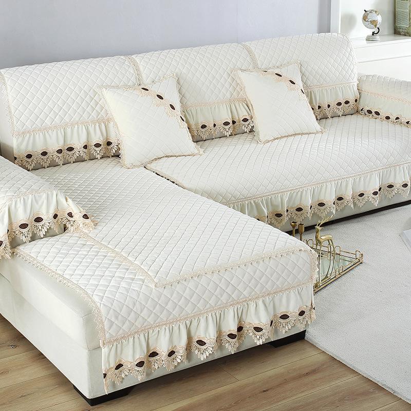 European Winter Plush Sofa Cushion Fabric Universal Non-Slip Household Seat Cushion Fabric Sofa Cover All-Inclusive Set
