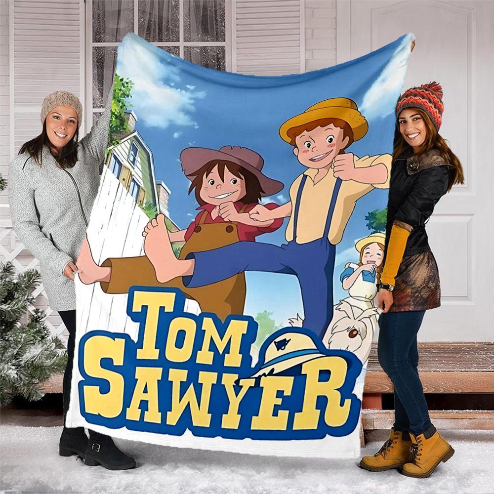 1 шт. Фланелевое одеяло Tom Sawyer для улицы, легкое, теплое, уютное, для путешествий, кемпинга, офиса, мягкая полиэстеровая ткань