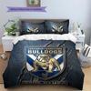 Custom Name Bulldogs2 Pattern Bedding Quilt Set  Home Decoration  Gift (1 * duvet cover + 2 * pillowcase  without core)