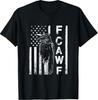 Funny F CAW F Crow with USA flag T-Shirt