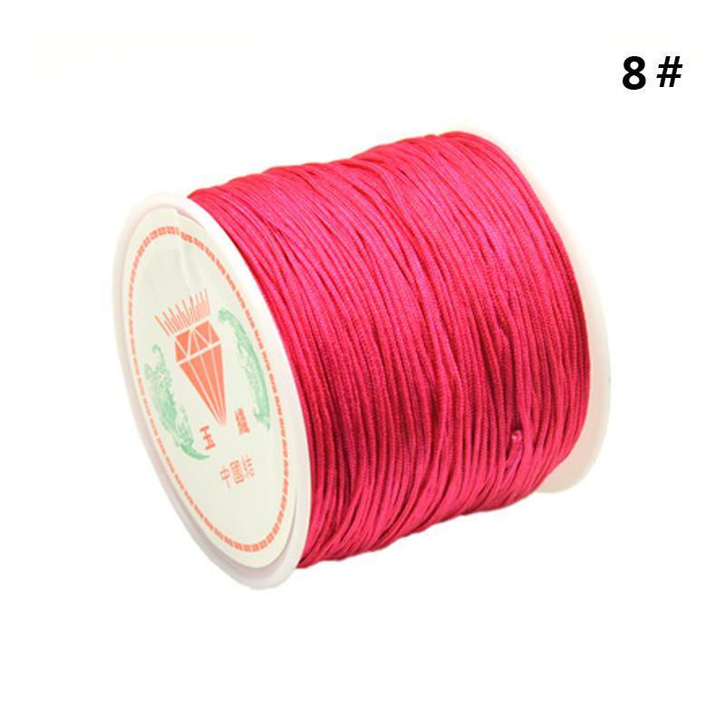 SHANGSHU 1 Roll 45mx0.88mm Nylon Cord Thread Chinese Knot Macrame Bracelet Braided Cord