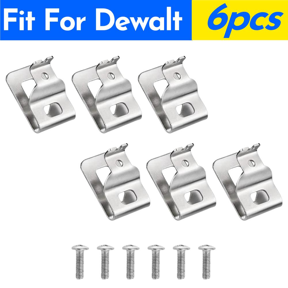 2-6PCS Electric Drill Belt Hook Cordless Drills Wrench Holder Clip Hooks Tool Fit for Dewalt/Makita/Milwaukee Impact Drills Tool
