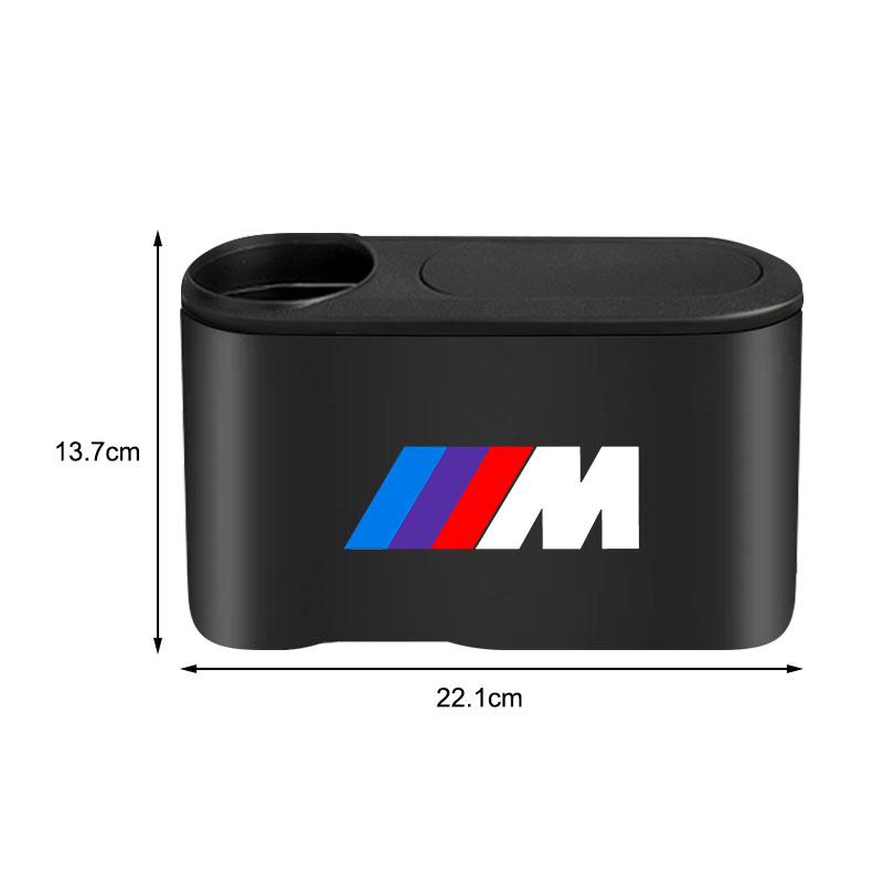 Trash Can Auto Emblem Garbage Box Bin Storage Car Accessories For BMW E93 F10 F20 F30 F40 F15 F25 F26 F31 F49 F86 M3 M5 X3