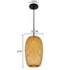 Newest Bamboo Pendant Lamps Ceiling Lights Rattan Wicker Lustre Hand Knit Braiding Suspended Home Dining Braided Decoration