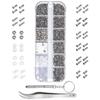 Tweezer 5 Pairs Nose Pads Tiny Screws Eyeglass Repair Kits Stainless Steel Sunglasses Repair Tools