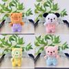 Capybara Keychain Playful Doll With Colorful Clothing And Luxuriously Soft Short Plush