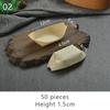 50 шт. Мини-лодочки для суши, подносы, тарелки для еды, лодочки, одноразовые бумажные деревянные тарелки, подносы для закусок сашими, контейнеры для блюд