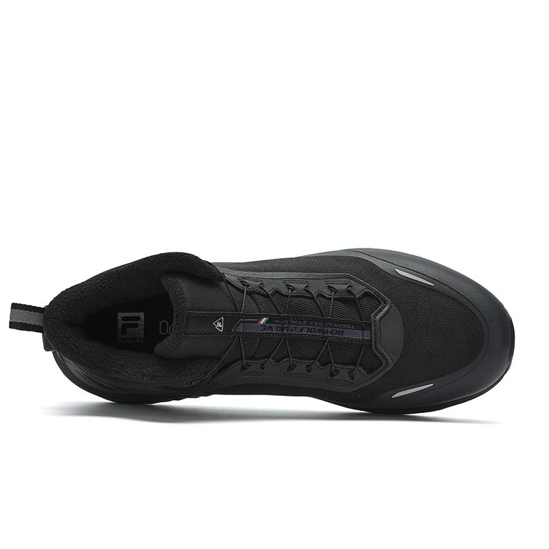 Fila Boa Wolf 2 Mid Флисовые кроссовки с низким верхом для бега Мужские кроссовки Черные A12M441217FBK