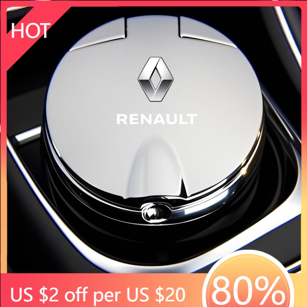 For Renault 2026 New Hub Caps Car Ashtray with LED Light Car Smokeless Cup Holder For Renault Grand Scenic 4 XMOD Megane Clio 4