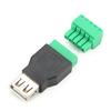 2 шт. Quicklink Solderless Type A Female USB Terminal Adapter Converter
