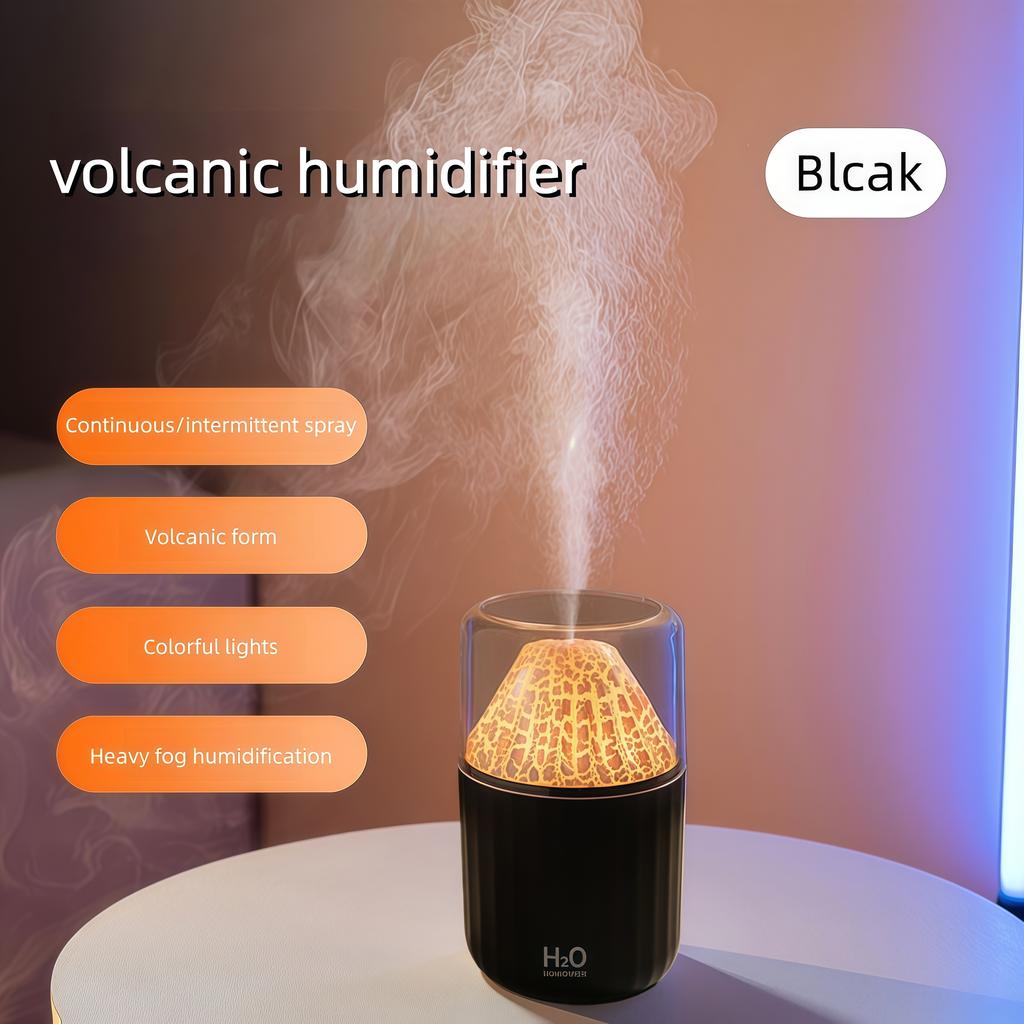 The Simulated Volcanic Color Lamp Humidifier USB Aromatherapy Diffuser is Suitable for use in Cars, Homes, Bedrooms as a Gift