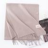Solid Color Imitation Cashmere Scarf Women's Winter Warm Shawl Neck Scarves