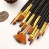 12Pcs/Set Acrylic Materials Painting Brush Set Multi-functional Drawing Supplies