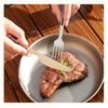 Long Handle Outdoor Camping Fork Portable Cutlery Fork New Titanium Spoon  Outdoor Tool