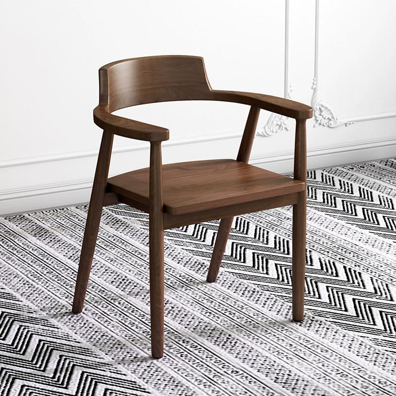 Nordic Solid Wood Dining Chair,home Backrests,simple Armchairs, Retro Negotiation Desk, Chair, Conference Rooms, Office Chair