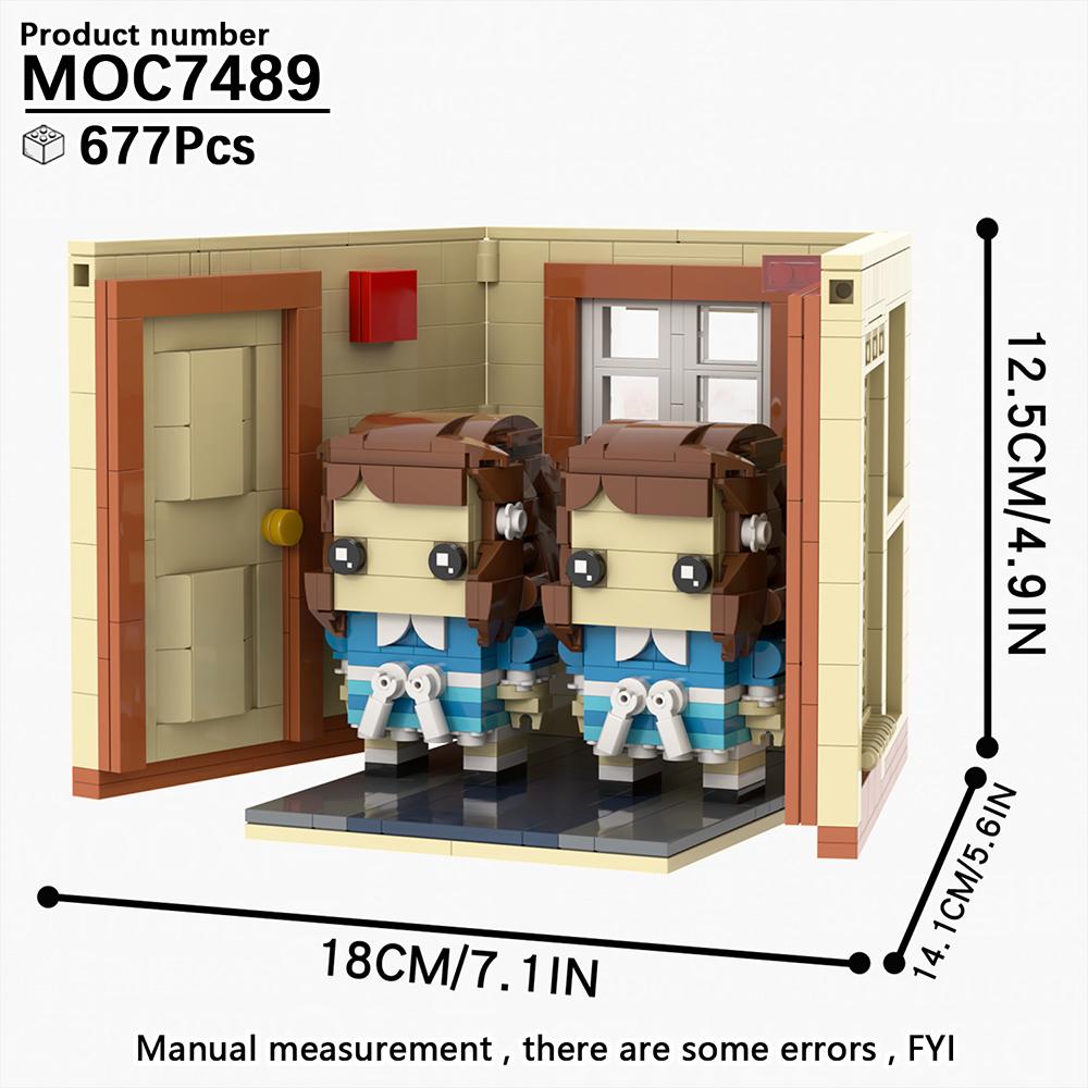 MOOXI Новая Хэллоуинская Хоррор Фильм Игры BrickHeadzed Детская Игрушка MOC Кирпич Подарок Сборная Модель Набор Для Взрослых Строительный Блок Набор