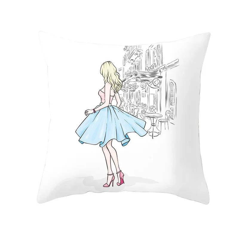 Чехол на подушку ко Дню святого Валентина Романтические свадебные украшения с принтом Чехол на подушку Наволочка Подарок на День святого Валентина