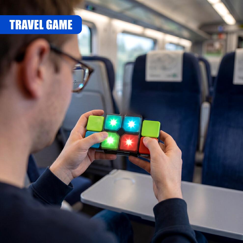 The Magic Toy Shop Magic Cube Game Electronic Handheld Puzzle Colours Lights Music Turn Slide Match