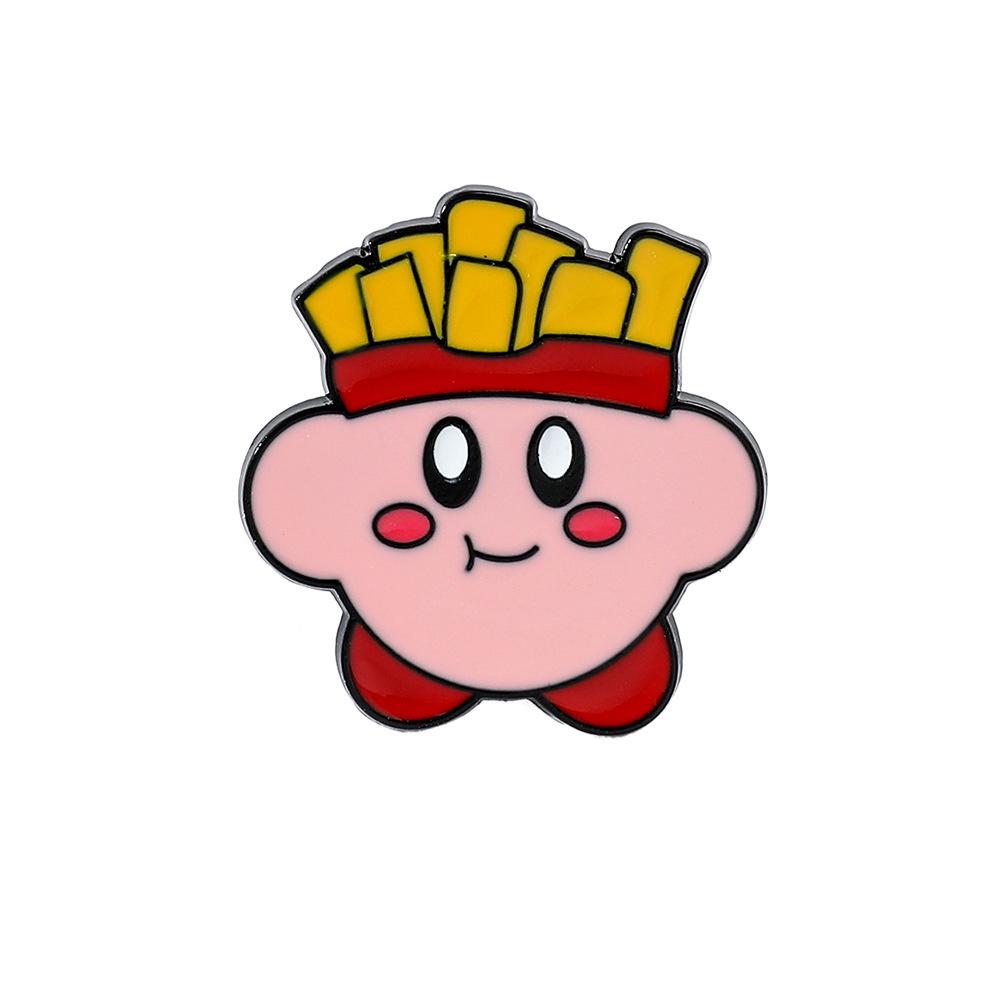 Милая мультяшная брошь Кирби, материал сплав, дизайн мультяшного персонажа, процесс каплевидной эмали Xz3084-1 Xz3084-2 Xz3084-3 Xz3084-4 Xz3084-5 Xz3084-6