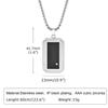 Man Necklace Pendant Dog Tag For Dad Father Papa Husband Stainless Steel Jewelry Boyfriend Father Valentine Day Birthday Gift