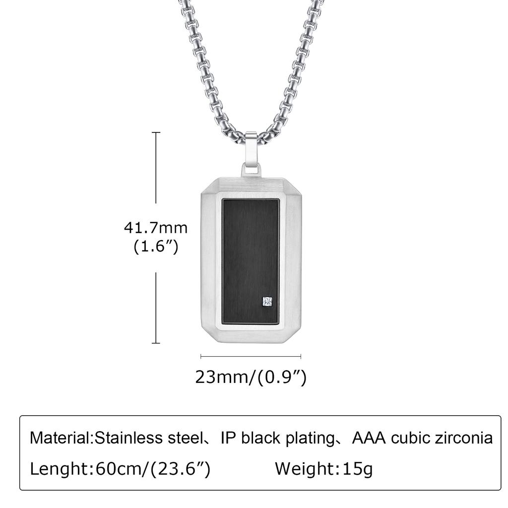 Man Necklace Pendant Dog Tag For Dad Father Papa Husband Stainless Steel Jewelry Boyfriend Father Valentine Day Birthday Gift