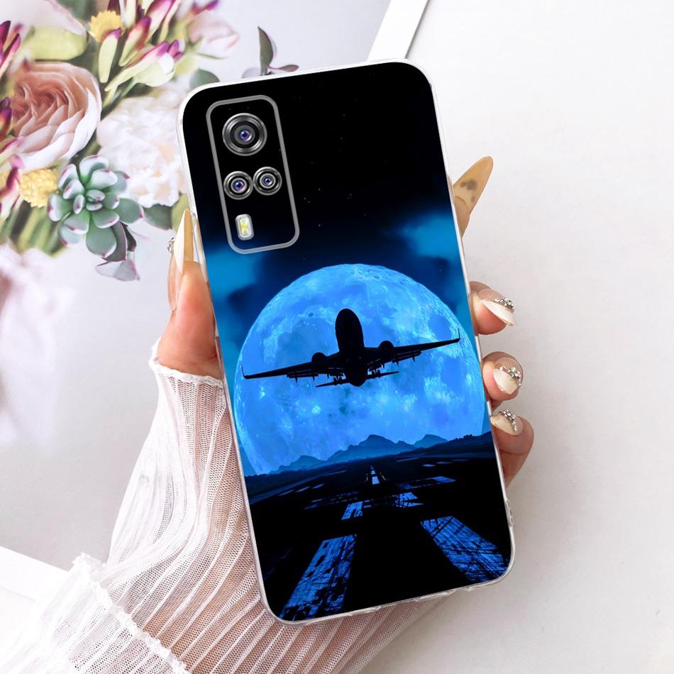 Для Vivo Y51 V2030 V2031 Y51A Y31 Y33 Y53s 4G Чехол для телефона с рисунком «Крутой Дракон Тигр» для Vivo Y51 2020 Мягкие силиконовые TPU чехлы