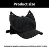 Versatiles Denims Baseball Hat Casual Ear Baseball Hat Wide Border Windproof Hat for Outdoor Activity