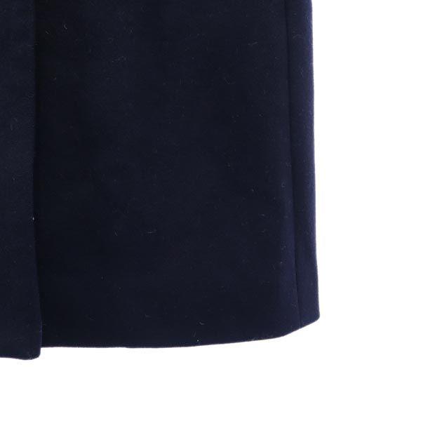 PUBLIC TOKYO Сделано в Японии Пальто Честер из смесовой кашемировой ткани 1 Темно-синий Женский Б/У