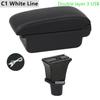 Car Armrest Box for Kia Picanto Special Retrofit Parts Center Storage Box with USB LED Light Accessories