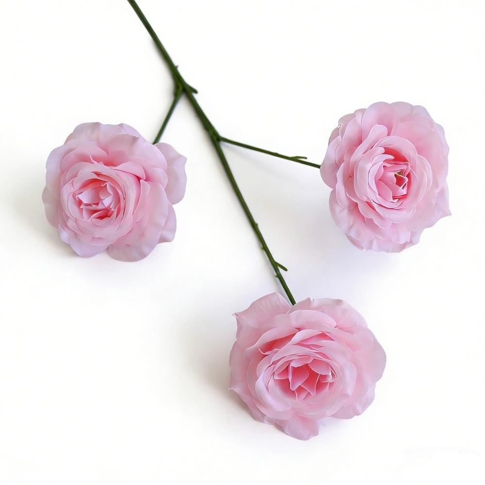 Vintage Simulated Rose Bouquet 3 Heads Artificial Flowers Flower Bouquet Photography Props