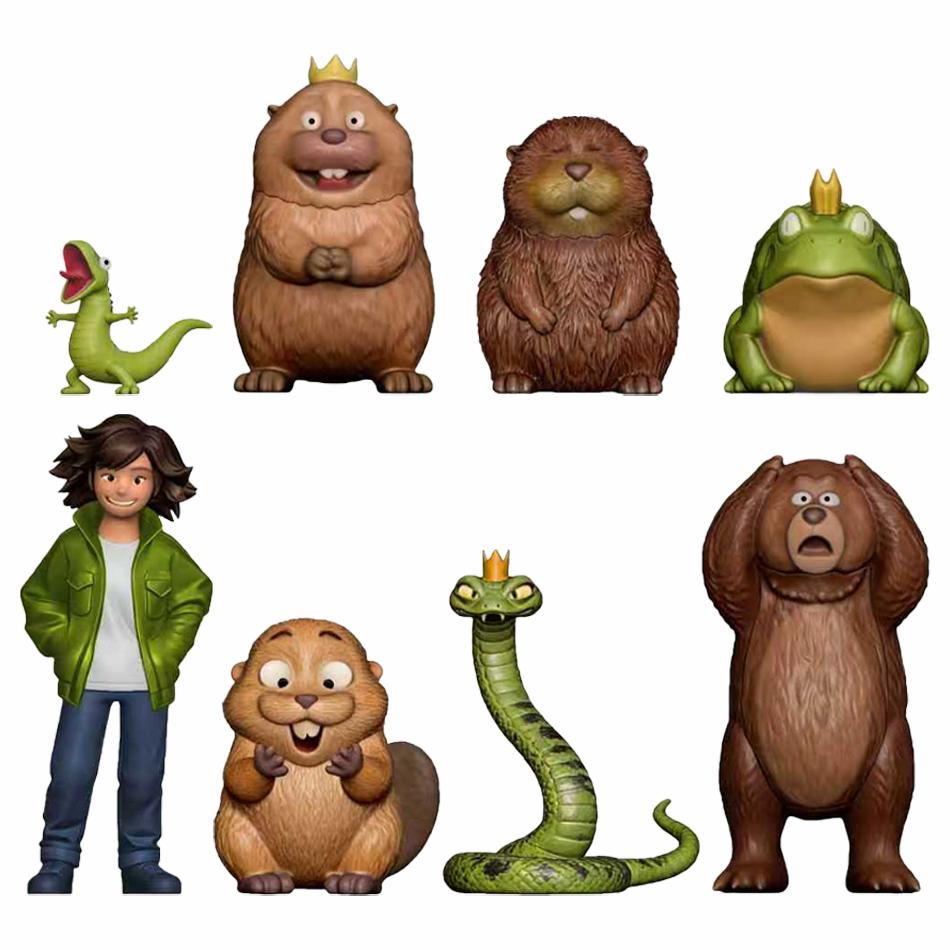 2026 New Movie Hoppers Figure 8Pcs/Set Boxed Beavers Style PVC Dolls Figurine Anime Collection Desk Decoration Kids Toys Gifts