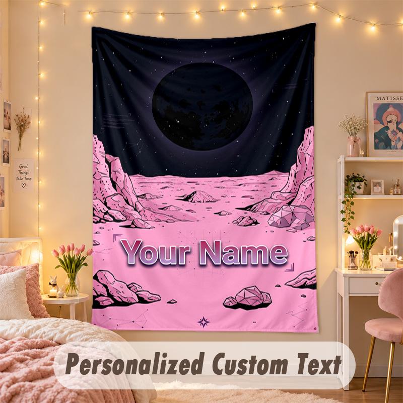 Custom Personalized Tapestry,Arctic Monkeys Print Custom Name Text Wall Art Hanging for Bedroom