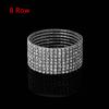 1-10 Rows Fashion Woman Jewelry Elastic Bangle Crystal Rhinestone Wristband Stretch Bracelet