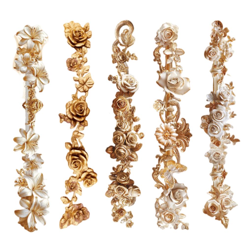 10 шт. Декоративная наклейка с цветочным бордюром, самоклеящаяся наклейка для скрапбукинга, ежедневника, чехла для телефона, фотоальбома