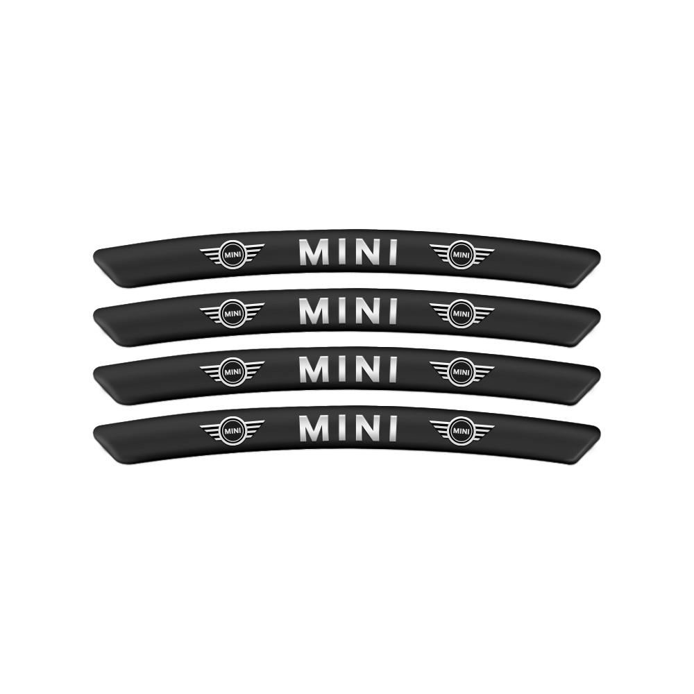 4pcs Aluminum Logo Car Wheel Rim Hub Sticker Accessories For MINI WORKS One Cooper JCW R60 R59 R58 R57 R56 R55 R53 R52 F54 F60 s1