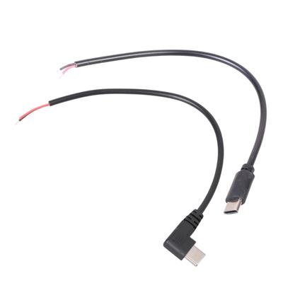 USB C Pigtail Кабель 5 В USB Type C Штекер Папа на 2-контактный Открытый Провод Удлинитель Питания для Замены USB C Оборудования