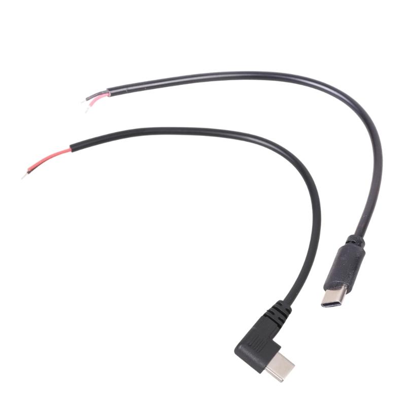 USB C Pigtail Кабель 5 В USB Type C Штекер Папа на 2-контактный Открытый Провод Удлинитель Питания для Замены USB C Оборудования