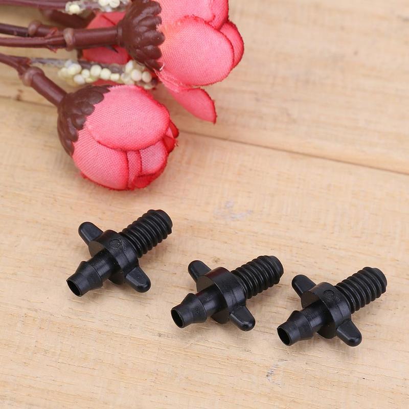 50/100Pcs 6mm Single Barbed Connector for 4/7mm PVC Hose Home Garden Drip Irrigation Fittings Watering Hose Connector New